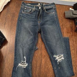 Rag and bone ripped jeans